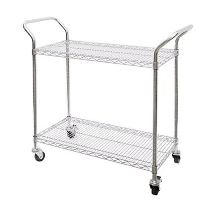 Doppeldeck -Trolley aus Edelstahl